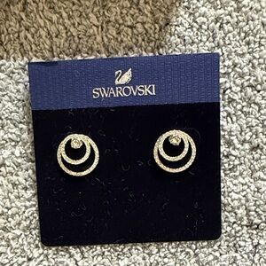 Swarovski Circle Stud Earrings